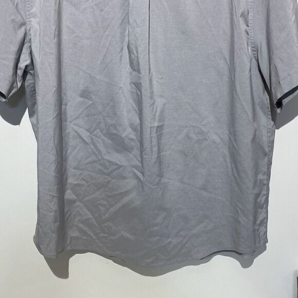 The American Outdoorsman Men's Gray Collared Short Sleeve Button Up Shirt Sz XXL - Picture 10 of 12